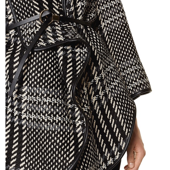 Karen Millen, oversize check wrap coat jacket size US 6, UK 10. - Picture 7 of 8